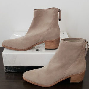 Dolce Vita Cassius Taupe Suede Ankle Boots